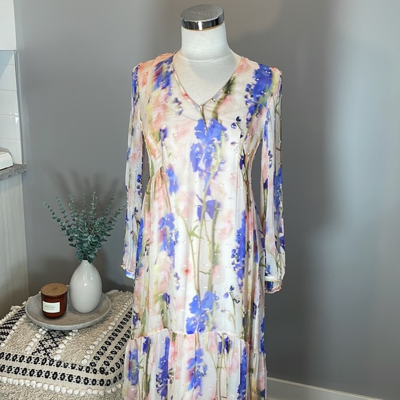 Sold CLUB MONACO FLORAL DRESS - Picture 4 of 10